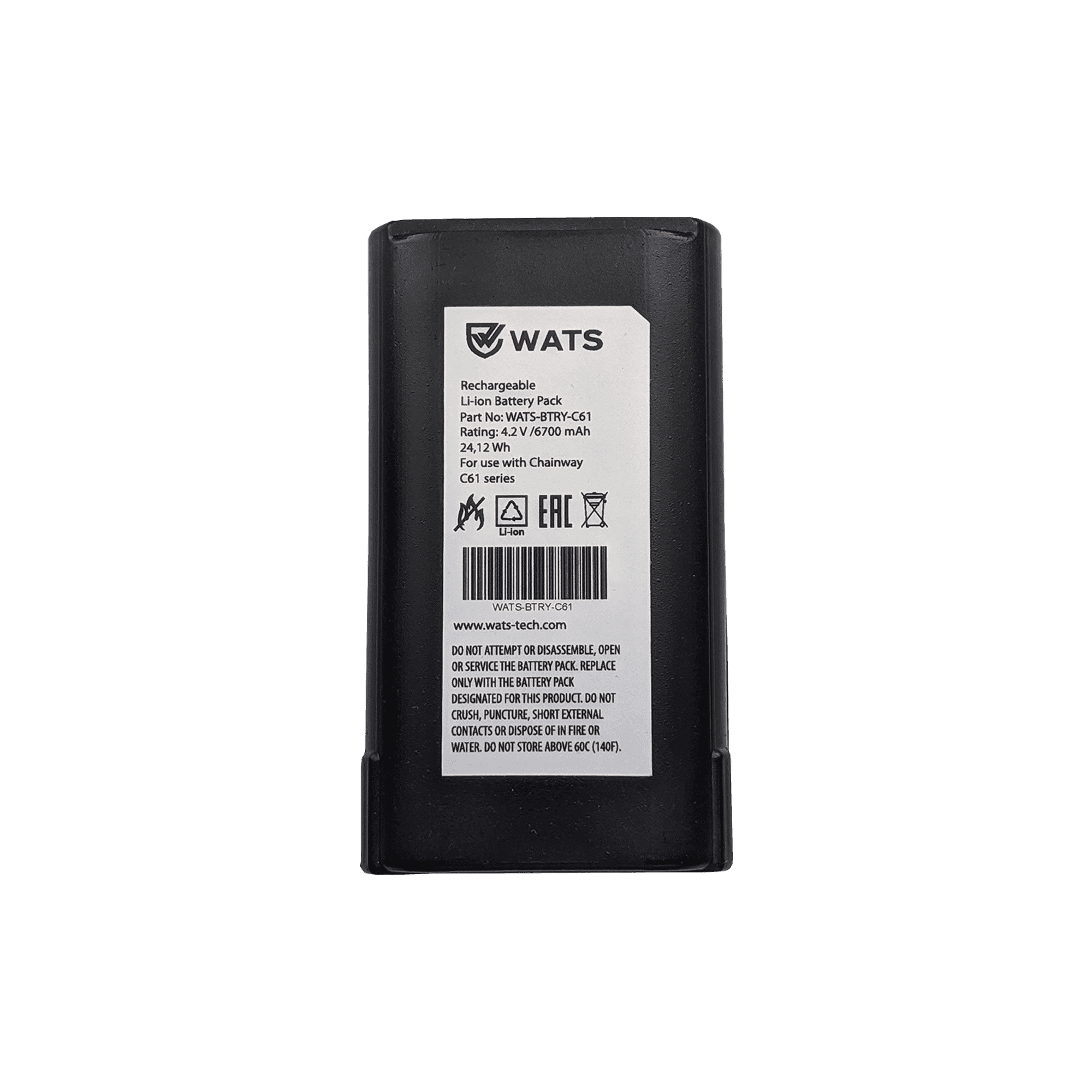 Аккумулятор WATS для ТСД Chainway C61, 6700 mAh (в терминал)