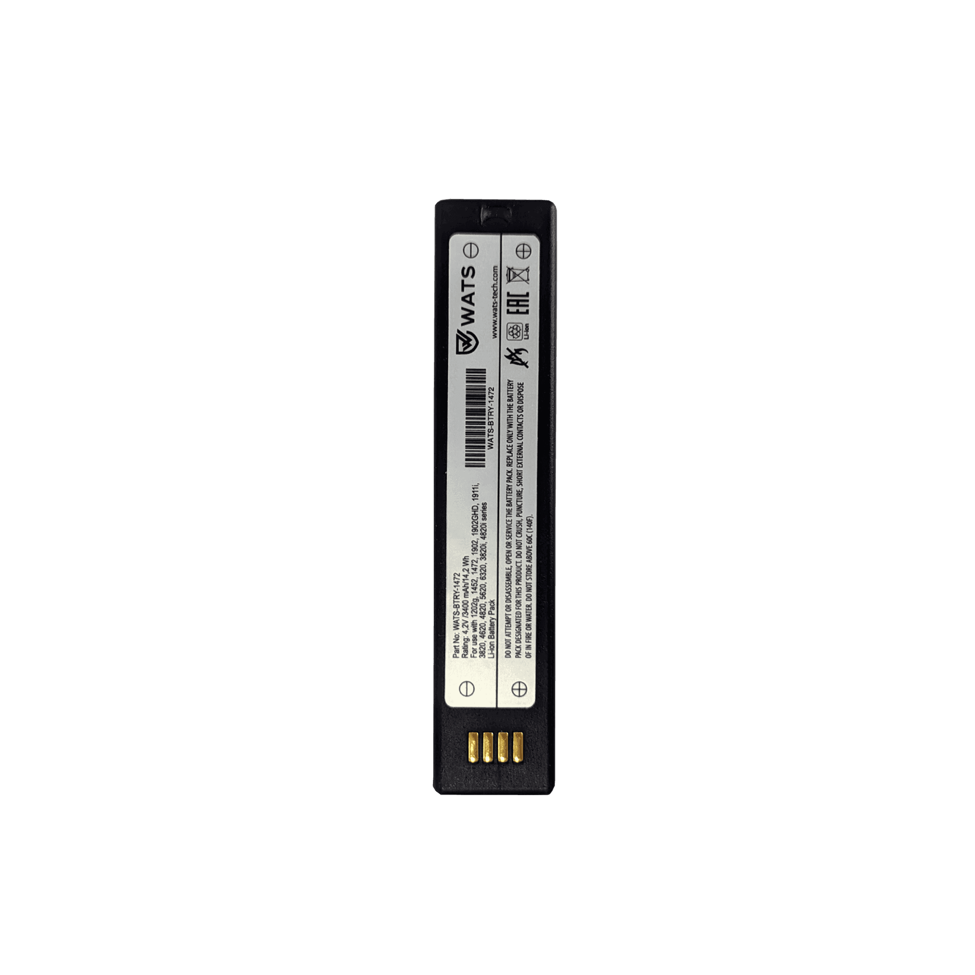 Аккумулятор WATS для сканера Honeywell 1472, 3400 mAh